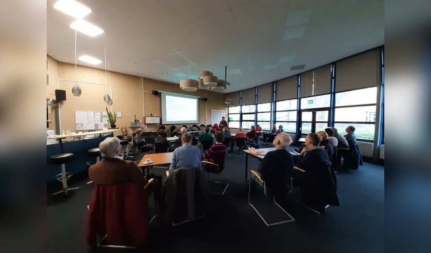 De workshop energietransitie van GroenLinks werd goed bezocht. Foto: GroenLinks Voorschoten