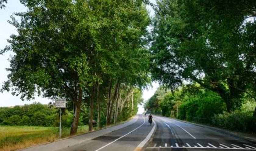 De weg naar het strand wordt bij de Klip afgezet. Foto: Gemeente Wassenaar