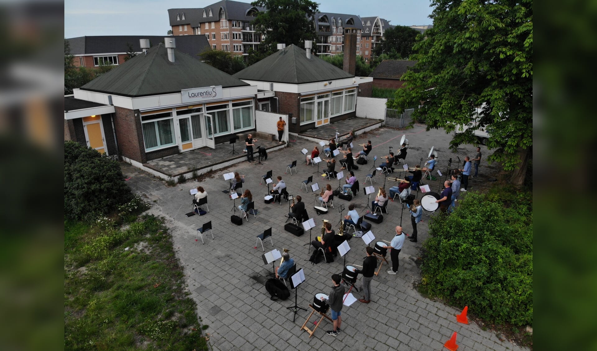 Muziekvereniging Laurentius kan weer repeteren. Foto: PR