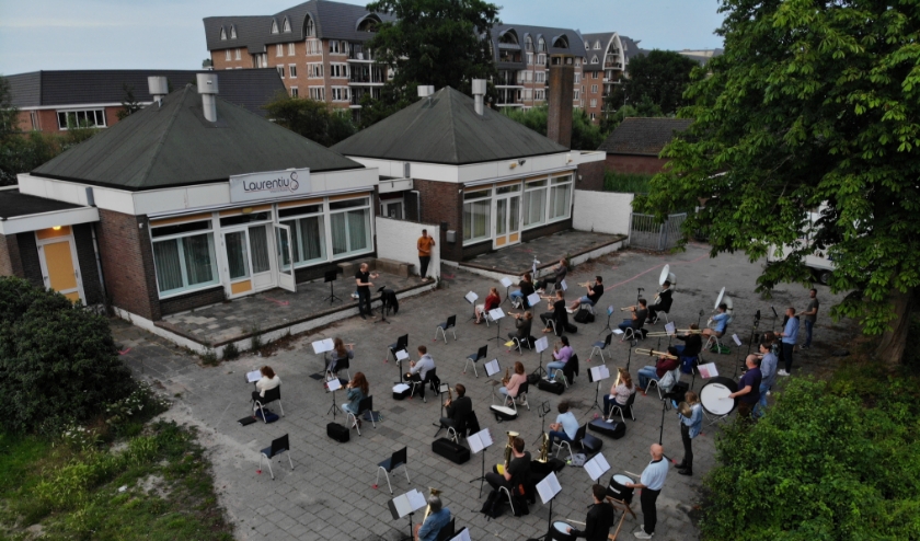 Muziekvereniging Laurentius kan weer repeteren. Foto: PR