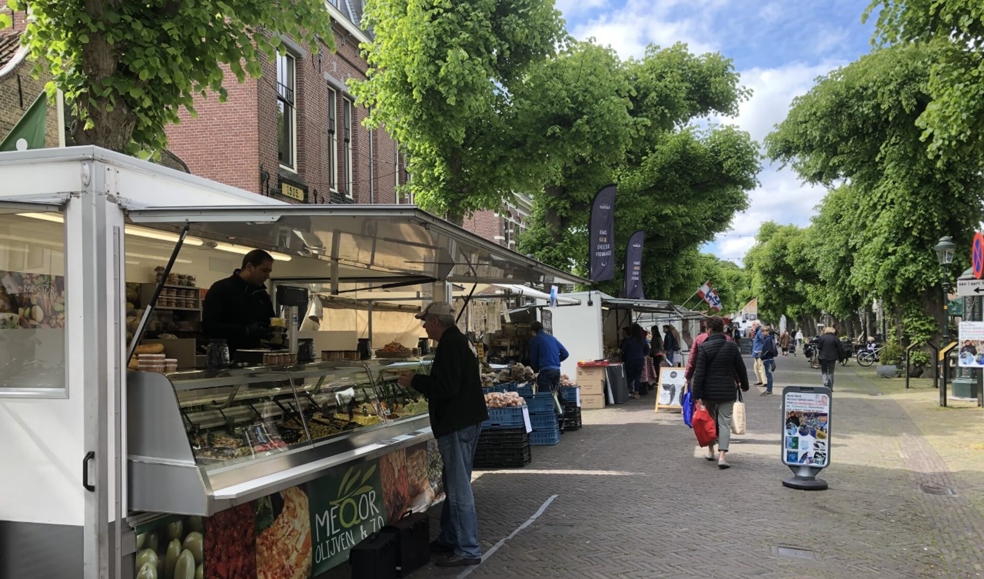 De markt komt zeker tot 1 april 2022 niet terug op de Voorstraat. 