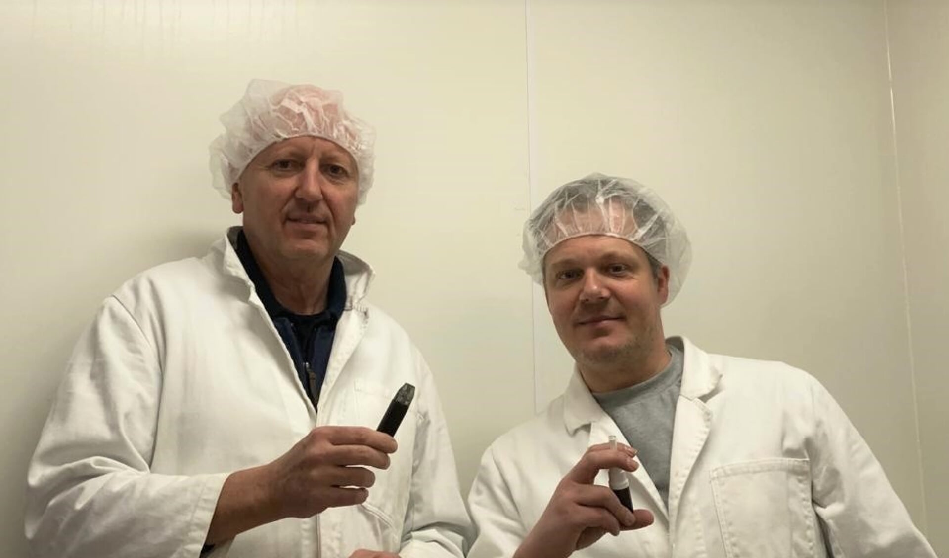 De oprichters van Vossensteyn Biomedical: Enrico Steijn uit Voorschoten (links) en Martijn de Vos 