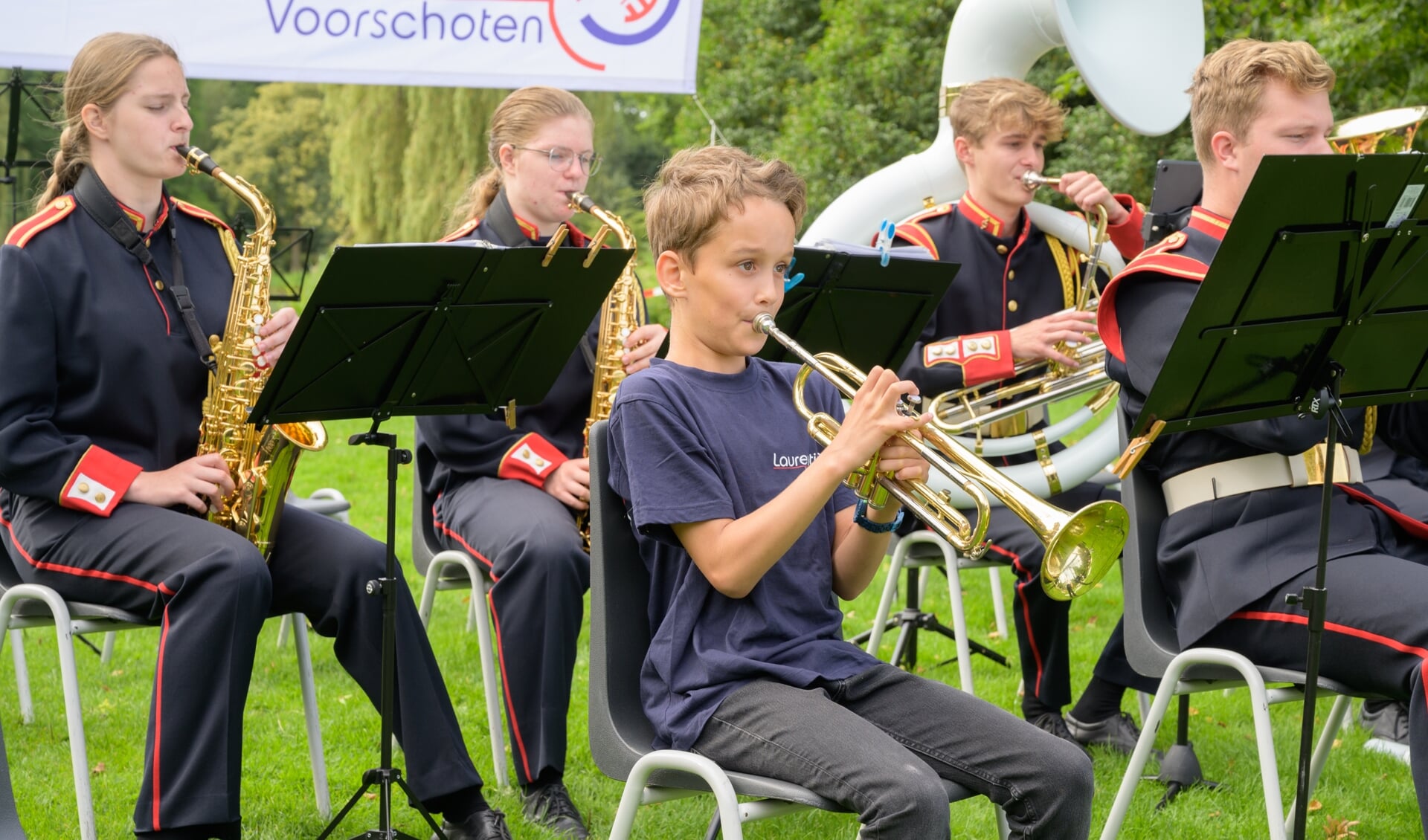 Het jeugdorkest heeft er maar liefst vijf nieuwe leden bij. 