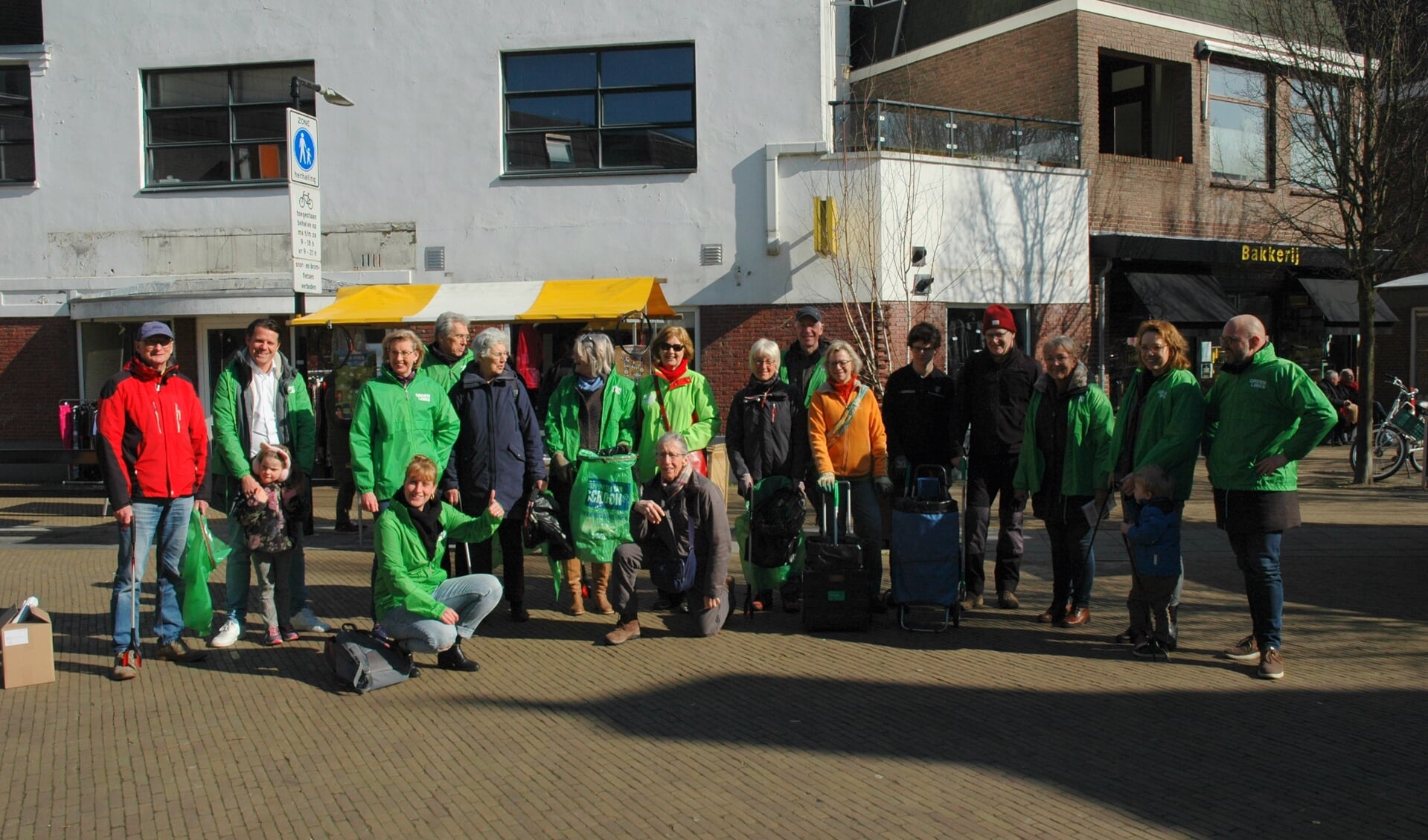 GroenLinks ruimde afgelopen zaterdag op in het centrum. 