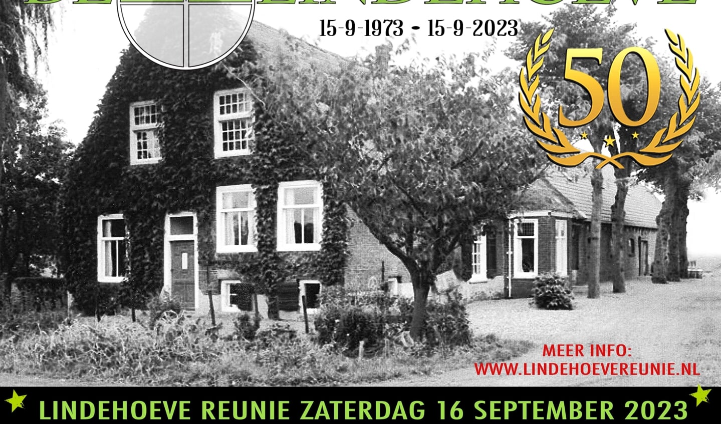 Vijftig jaar geleden werd Jongerencentrum De Lindehoeve opgericht. Dat wordt op 16 september gevierd. Foto: PR