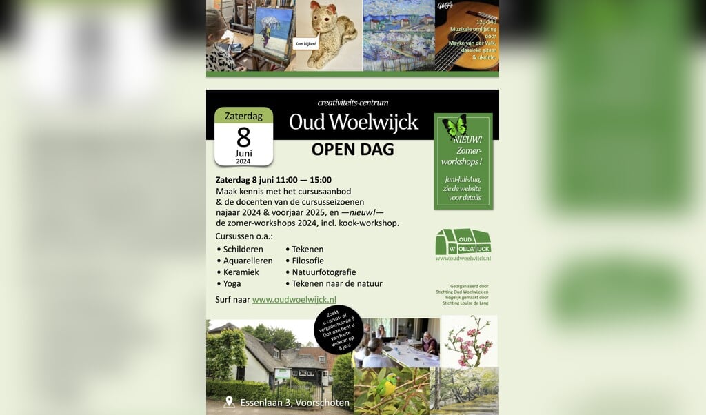 Zaterdag 8 juni open dag Activiteitencentrum Oud Woelwijck