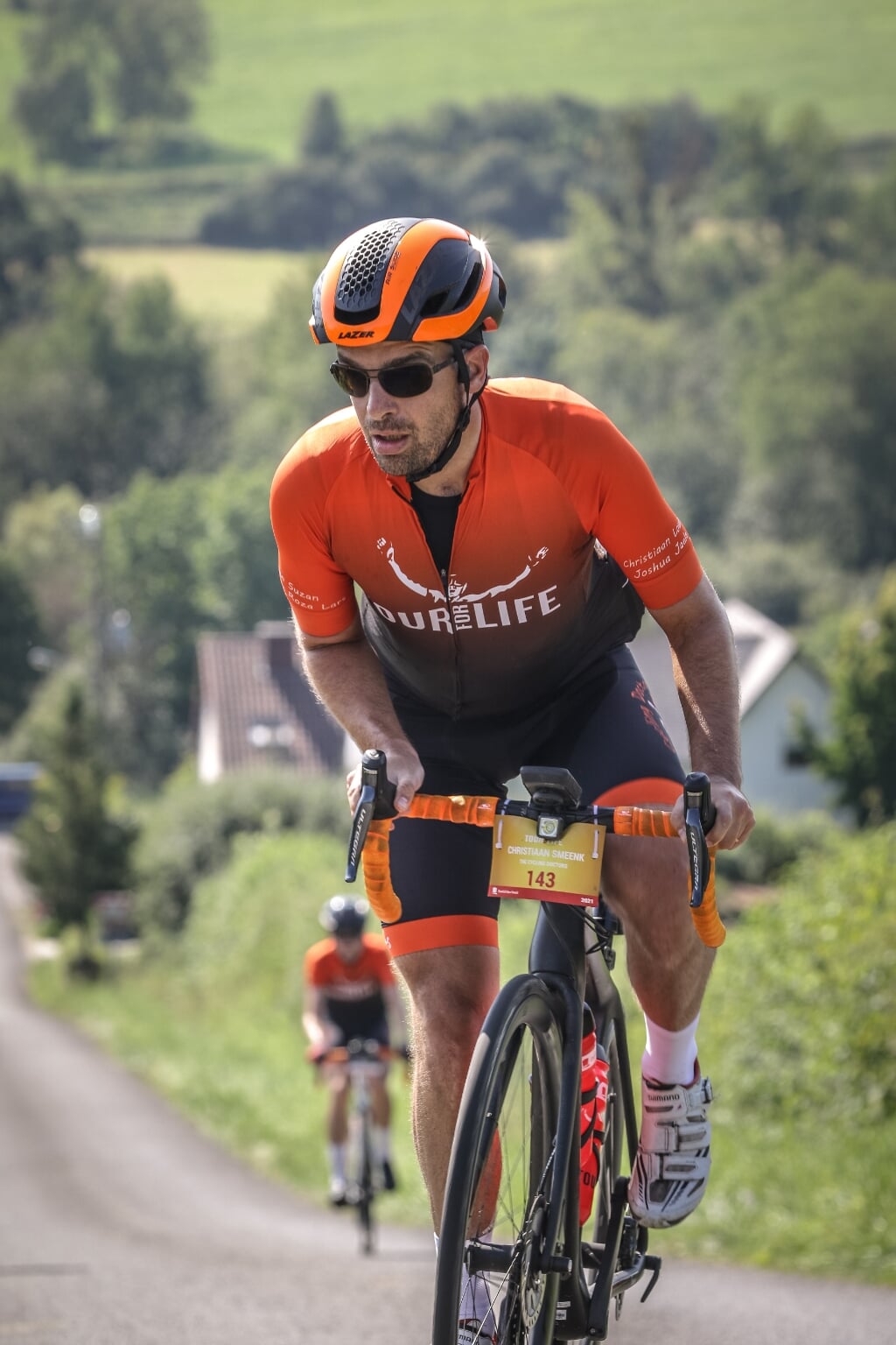 Samen met zijn oud-studiegenoot Arjen Joosse haalde Christiaan Smeenk met 1300 km fietsen dankzij sponsoring en donaties 15.000 euro op. Foto: Eppo Karsijns 