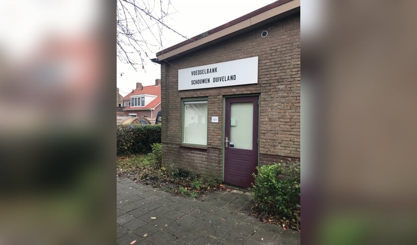 Het huidige onderkomen van de voedselbank