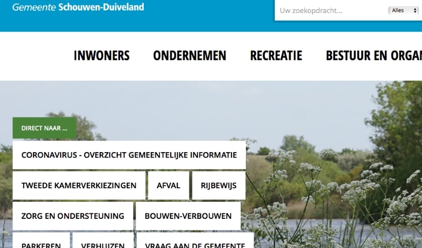De oude website