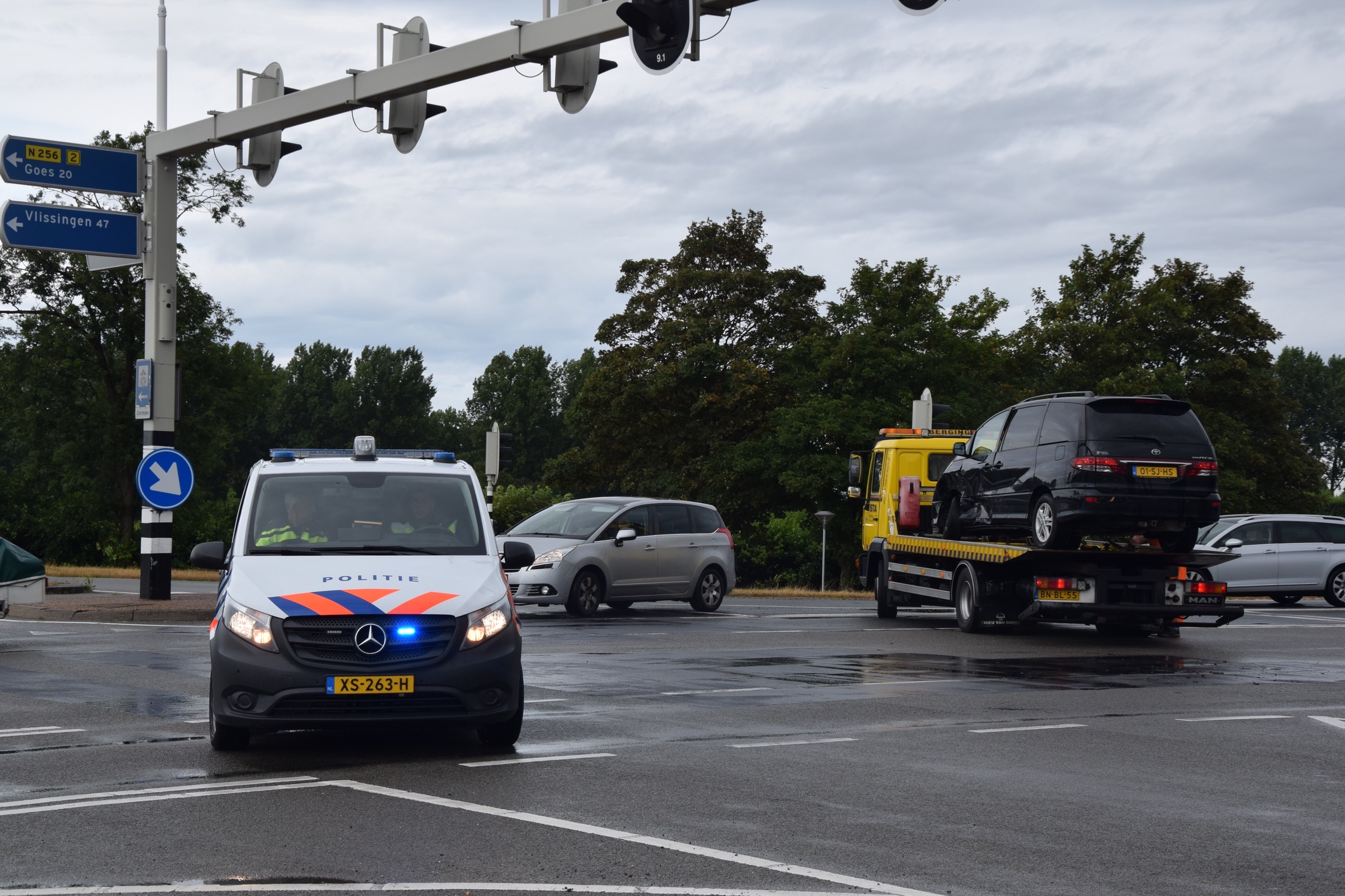 Ongeval bij de Val, geen gewonden