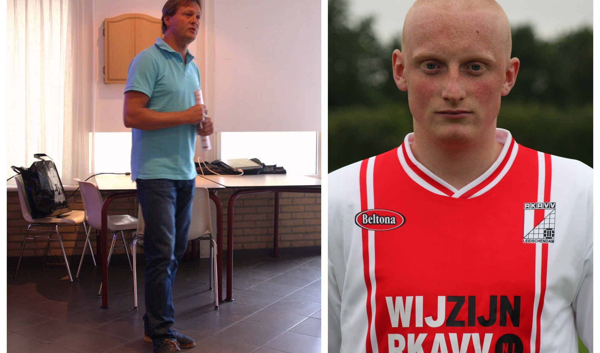 Bas Steffens en Remco van Wingerden in nieuw clubshirt met WIJZIJNRKAVV.NL (foto's : Alexander Wagener).