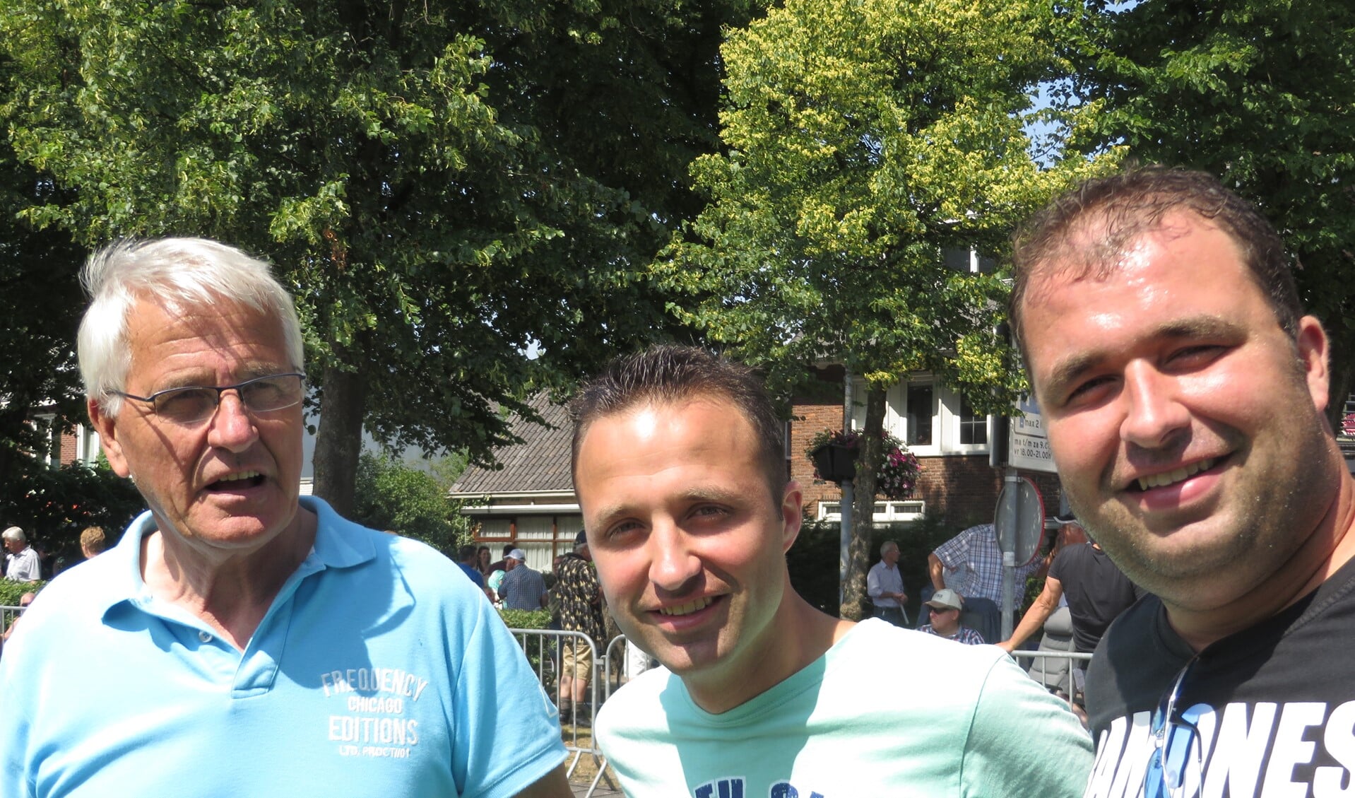 De mannen van Kortebaandraverijen.nl met v.l.n.r. André, Mathieu en Benjamin Hilgersom (foto: Rob Krul).