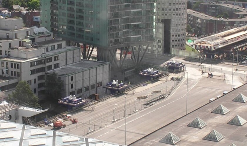 Volg de werkzaamheden live via de webcam. Foto: ProRail