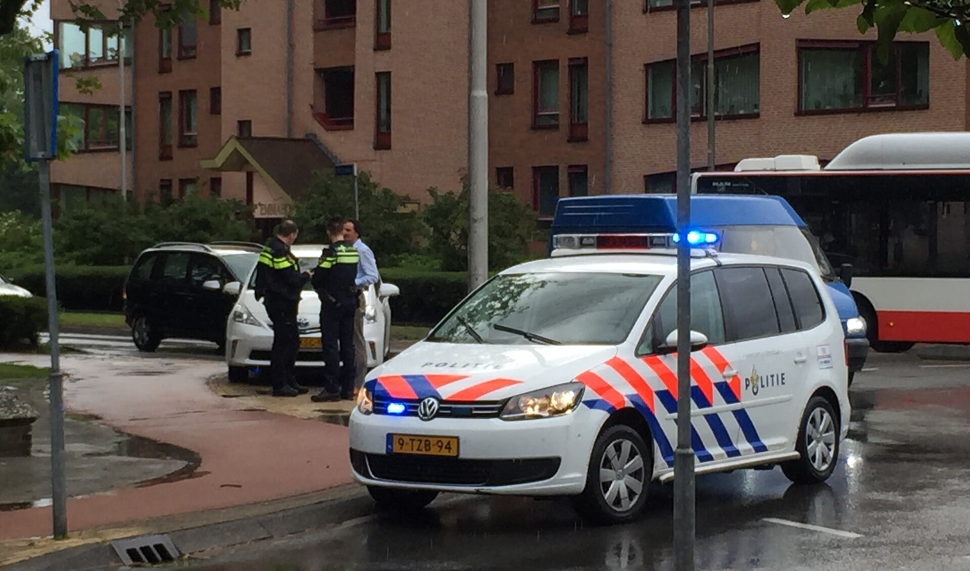 De politie was snel ter plekke. Foto: Martijn Mastenbroek