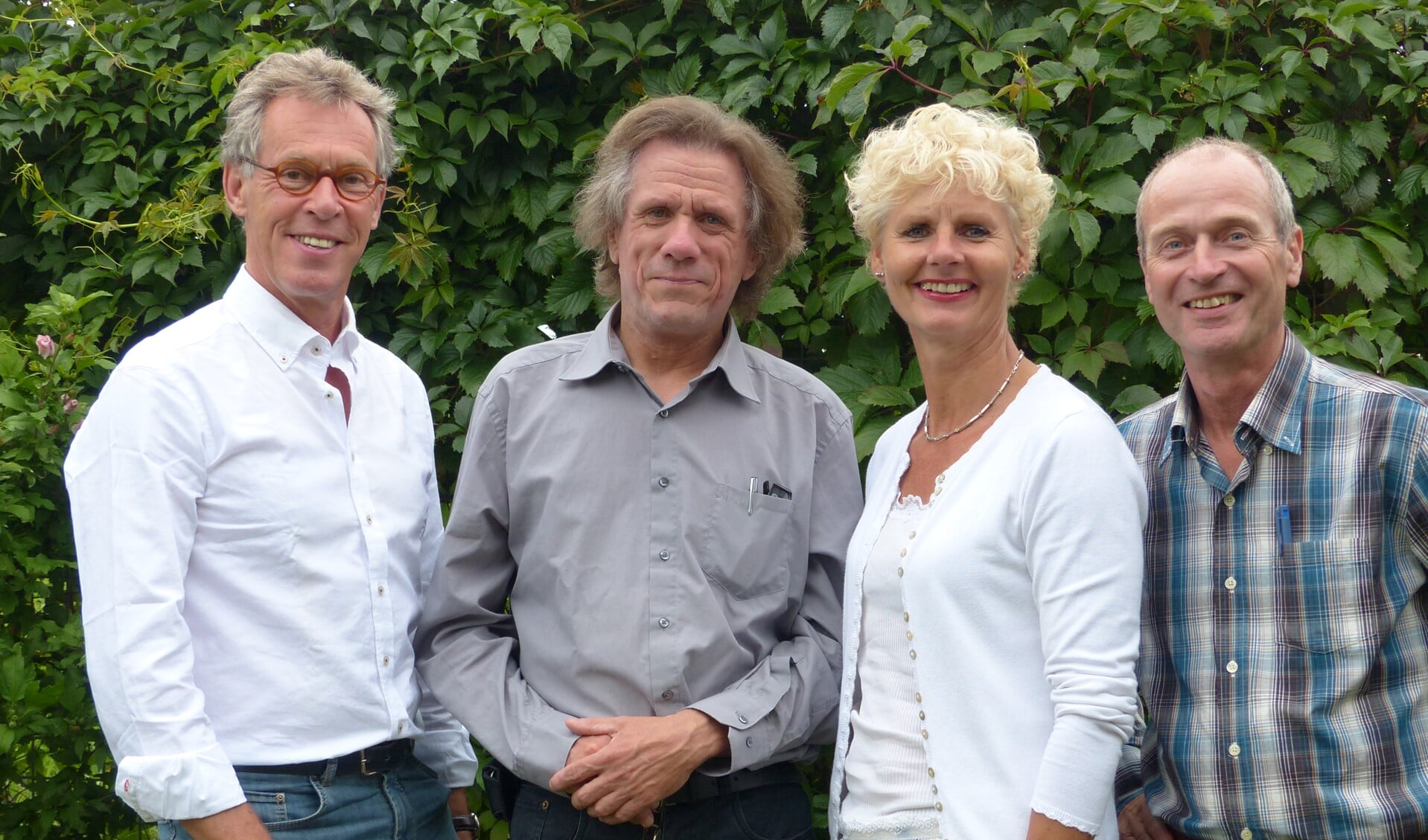 Het bestuur van Wijzelf Vlietsaam bestaat uit Herman Grol, Hans Westermann, Martine Kooi en Martin Leferink (foto: PR).