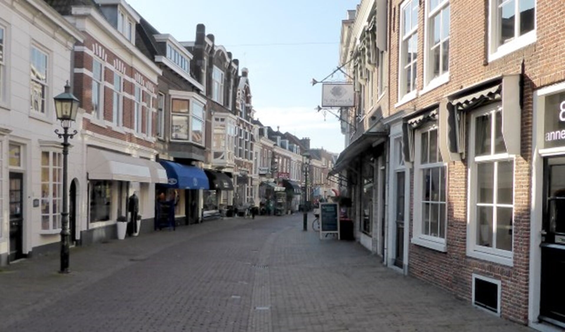 De Herenstraat als middelpunt van het oude centrum van Voorburg (archieffoto).