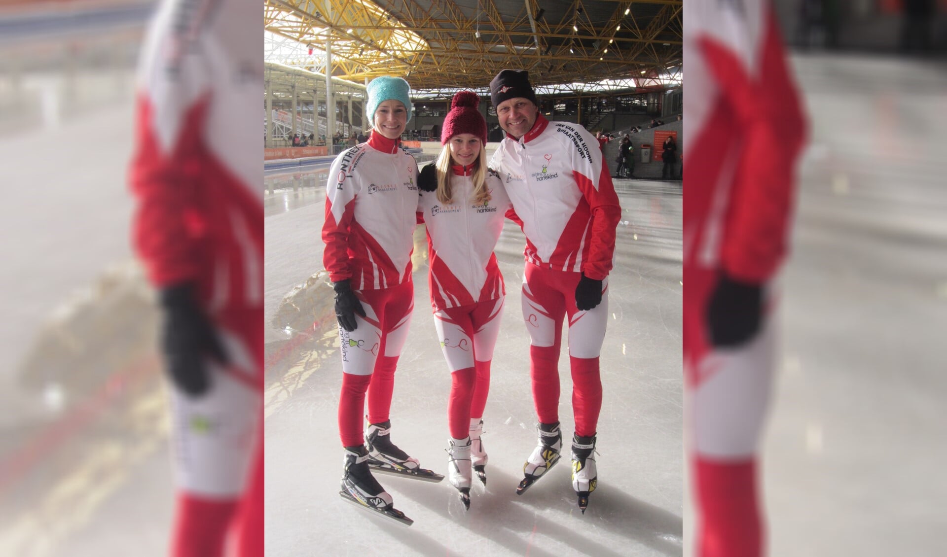 Elke week schaatsen Tessa, Floor en Anco ter voorbereiding op de Uithof ter voorbereiding (foto: PR).