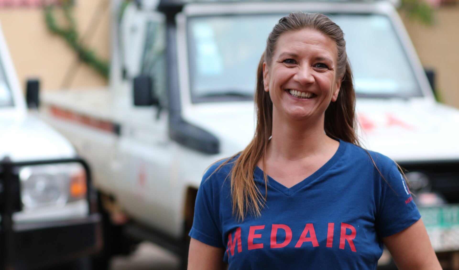 Hester werkt voor de noodhulporganisatie Medair (foto: Medair Diana Gorter).
