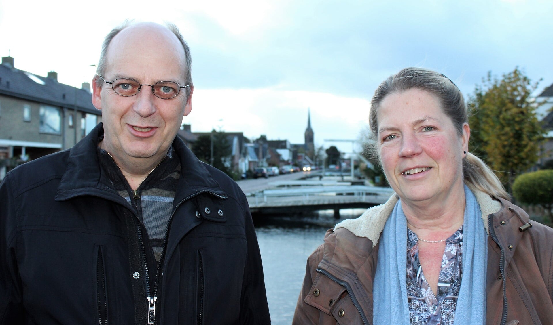 Stef Verburg en Ank van der Poel van de Adviesraad Stompwijk (tekst/foto: Dick Janssen).