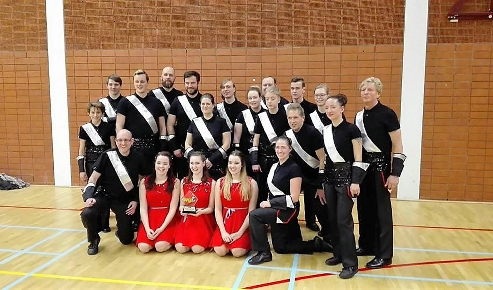Showband 75 uit Leidschendam werd in Almere Europees kampioen in de Winds divisie (foto: PR Showband 75). 