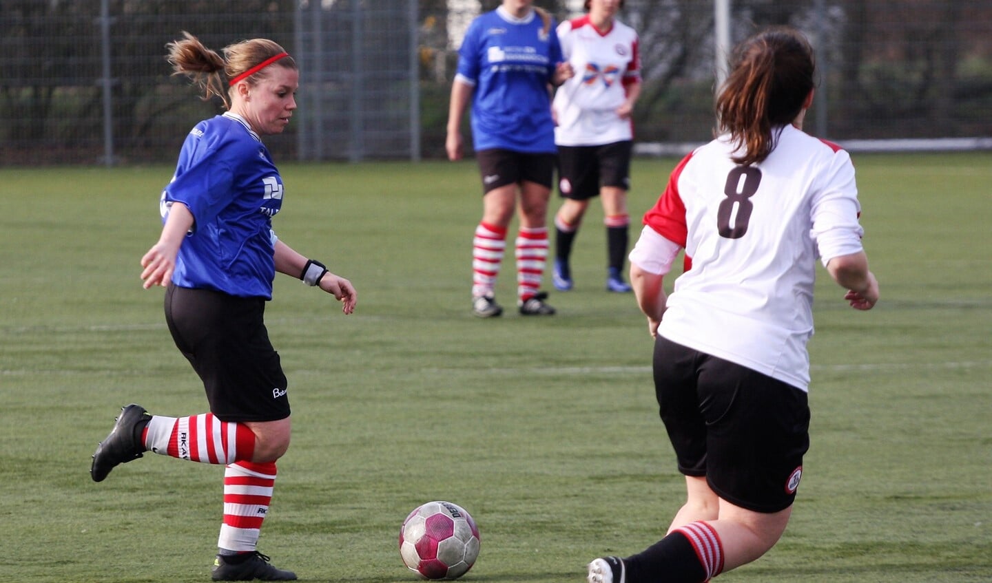 RKAVV-routinier Claudia van der Hulst scoorde 1-0 (archieffoto: AW).
