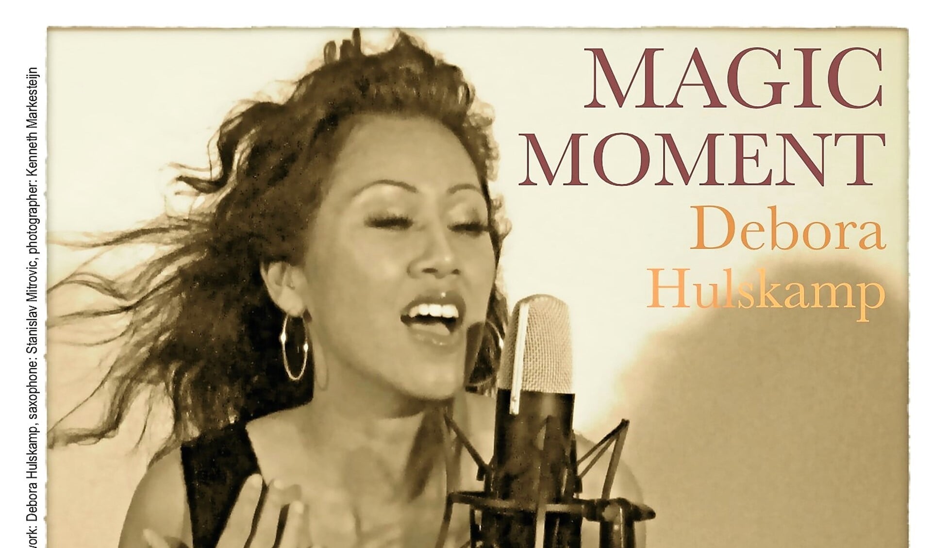 De cover van Deborahs single 'Magic Moment' (foto: Kenneth Markesteijn).