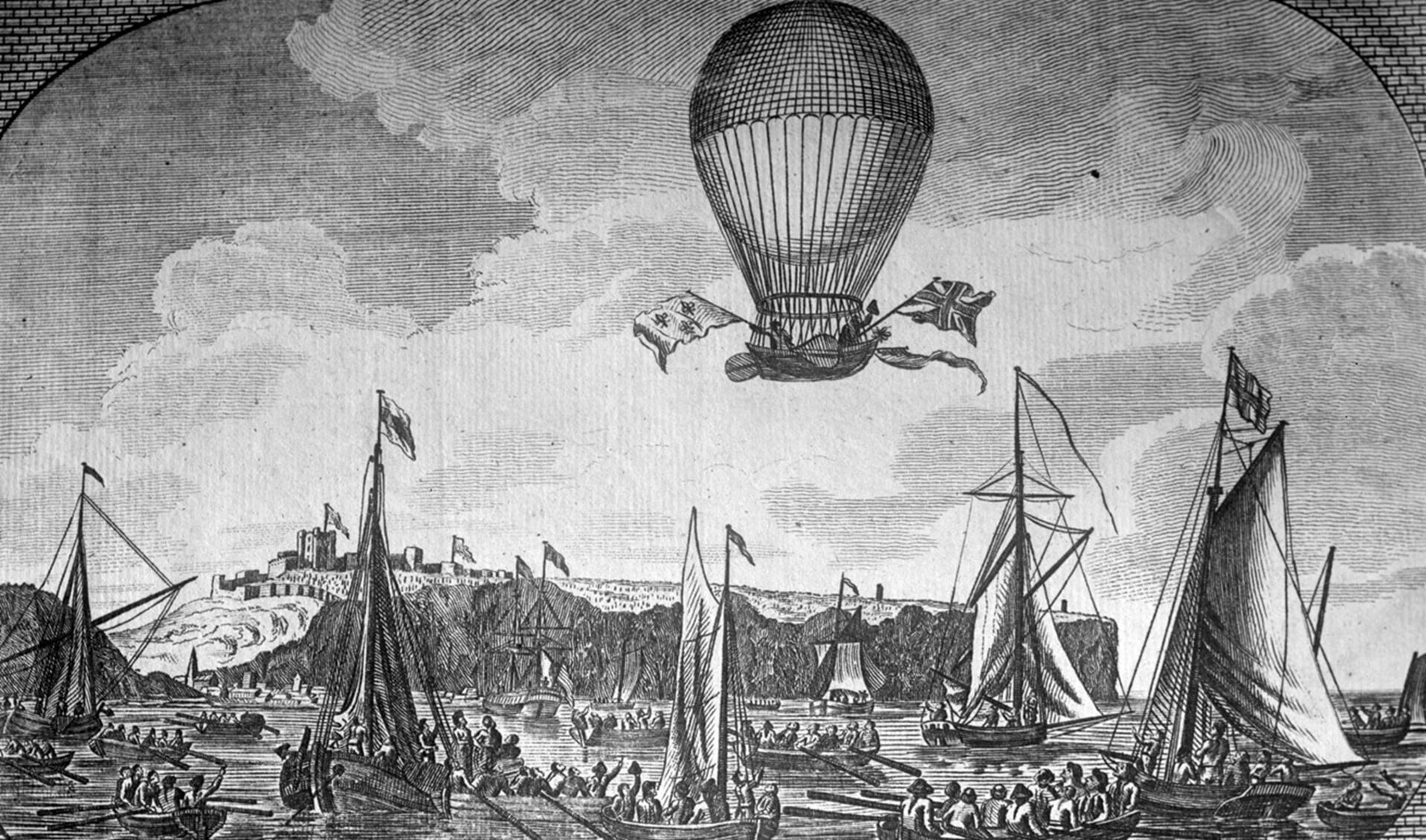 Jean-Pierre Blanchard  trok met  zijn luchtballon door Europa om zijn nouveauté te demonstreren.