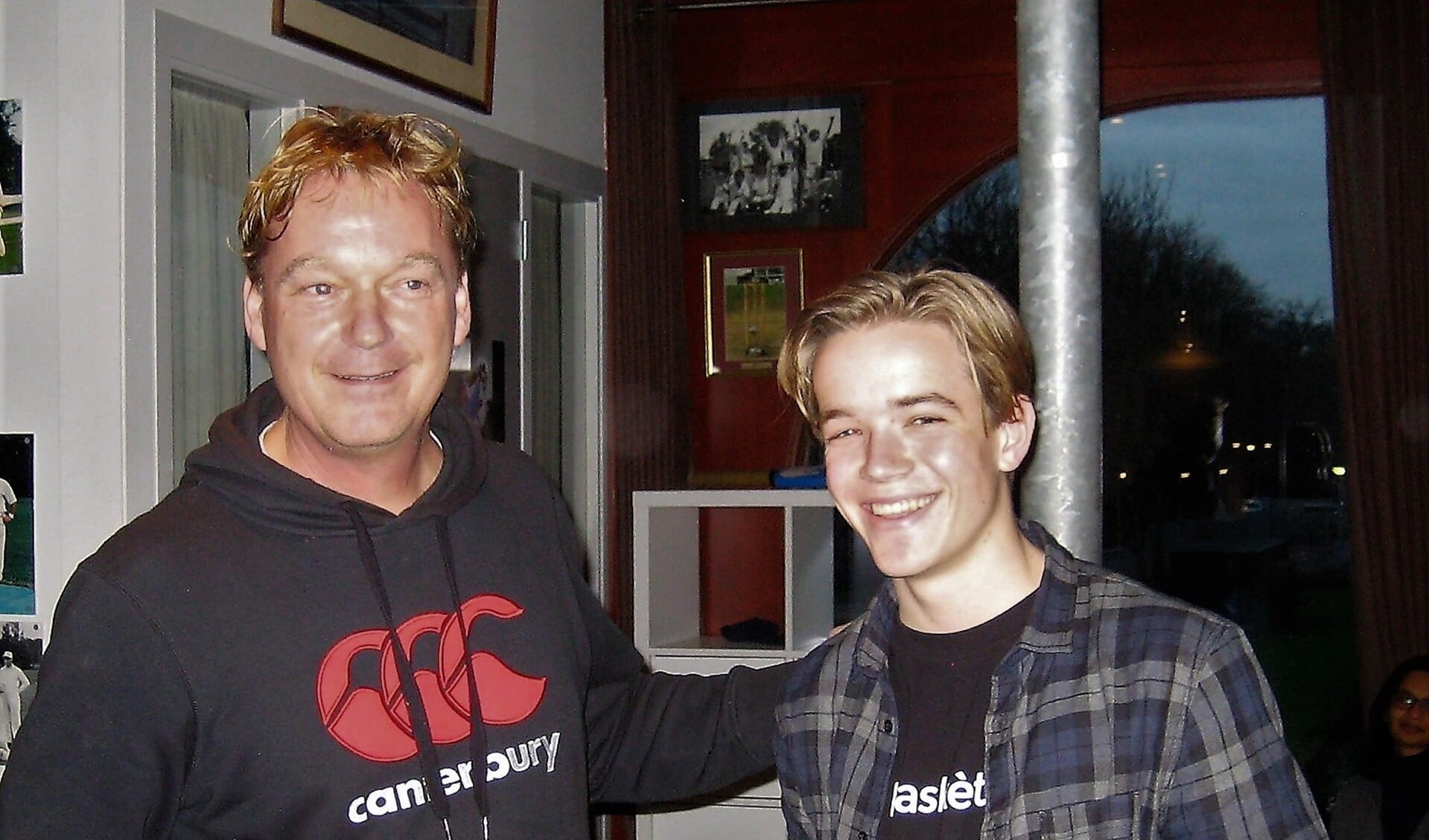 Tim de Leede (links) en zoon Bas (foto: VCC-archief).