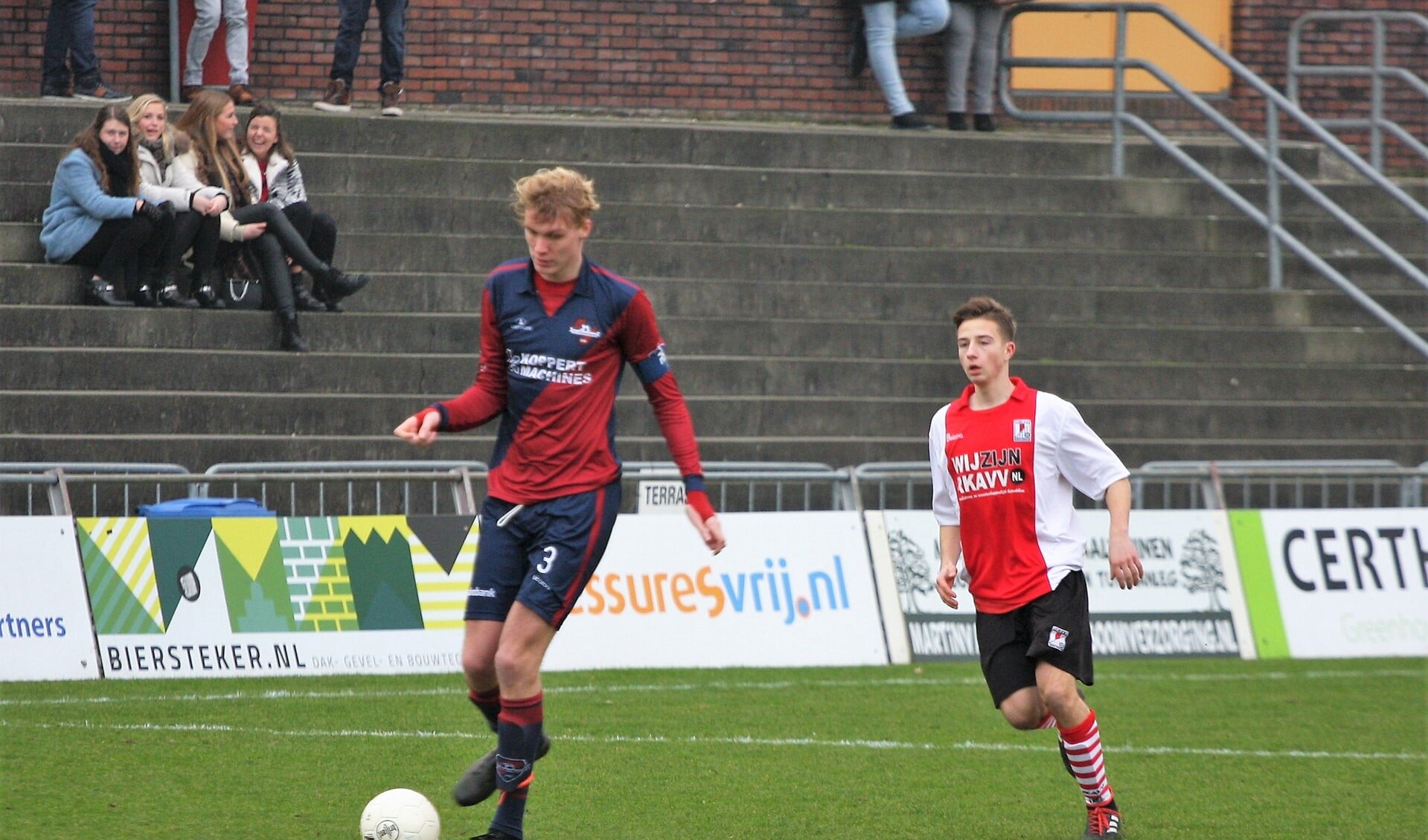 1e jaars A-junior Gino Bergwerff (17) viel op in positieve zin en gaat wellicht mee naar Hollandia (foto's: AW).