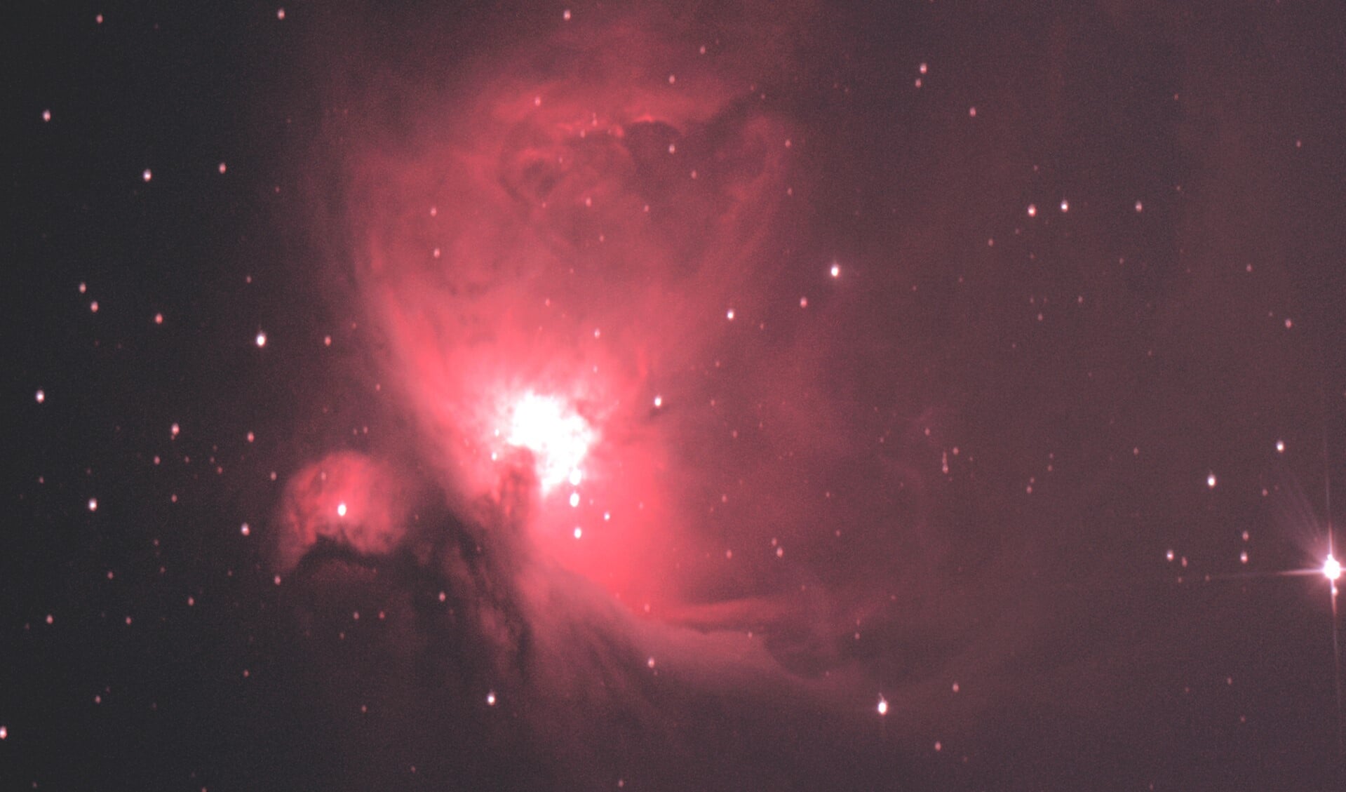 De zogenoemde Orion Nevel gespot boven Pijnacker. Foto: Raymond Burger