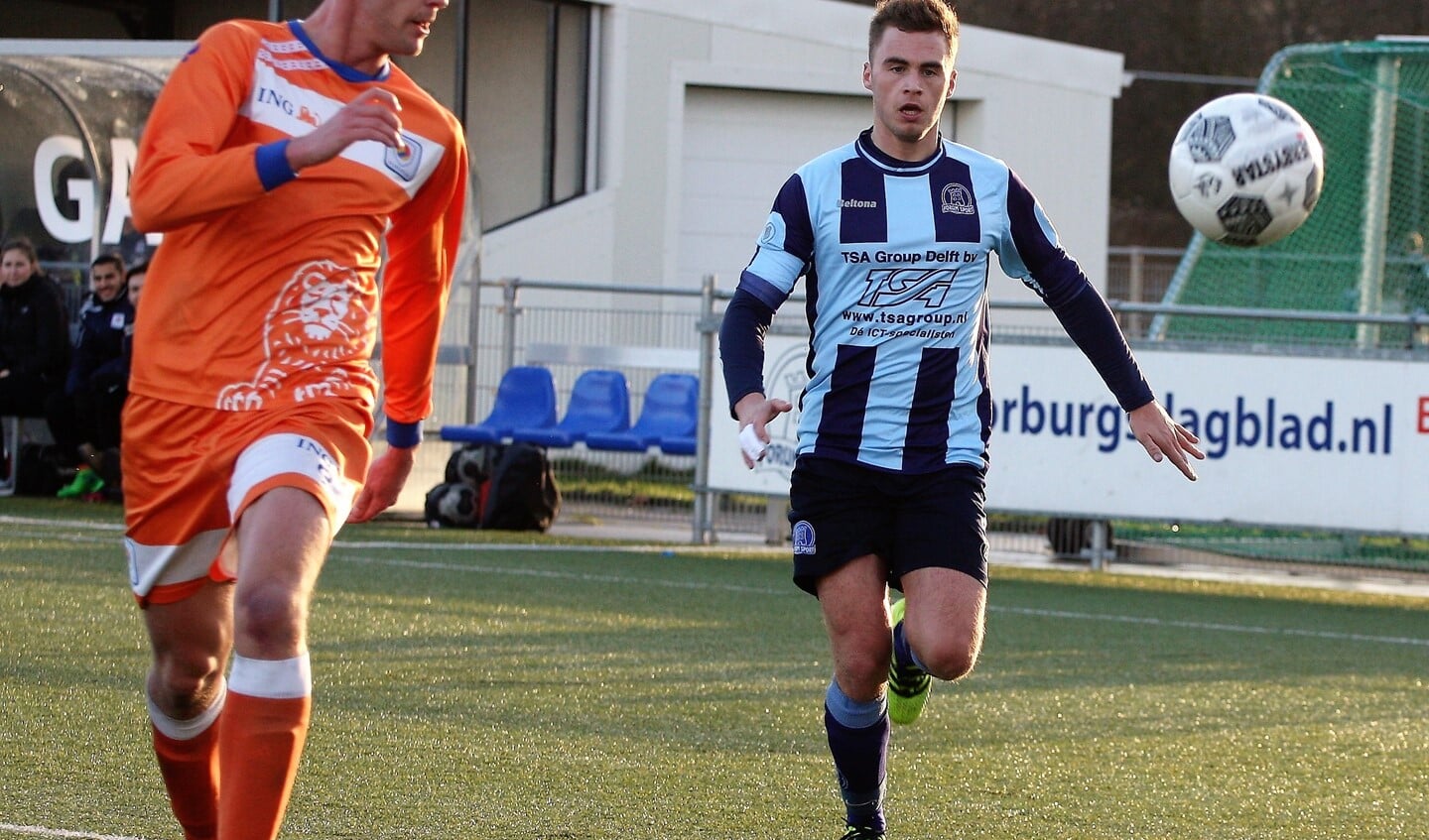 Timo Ploumen (Forum Sport) scoorde de 2-1 tegen Die Haghe (archieffoto: AW).