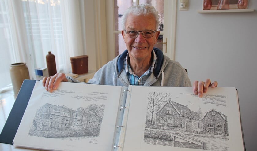 Jan van der Sman is trots dat er een boek verschijnt met zijn pentekeningen.