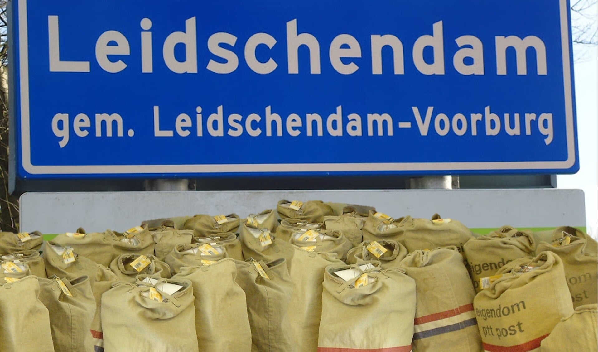 Als het aan DamBelang ligt ontvangt het gemeentebestuur postzakken vol ansichtkaarten. (Foto: DamBelang)