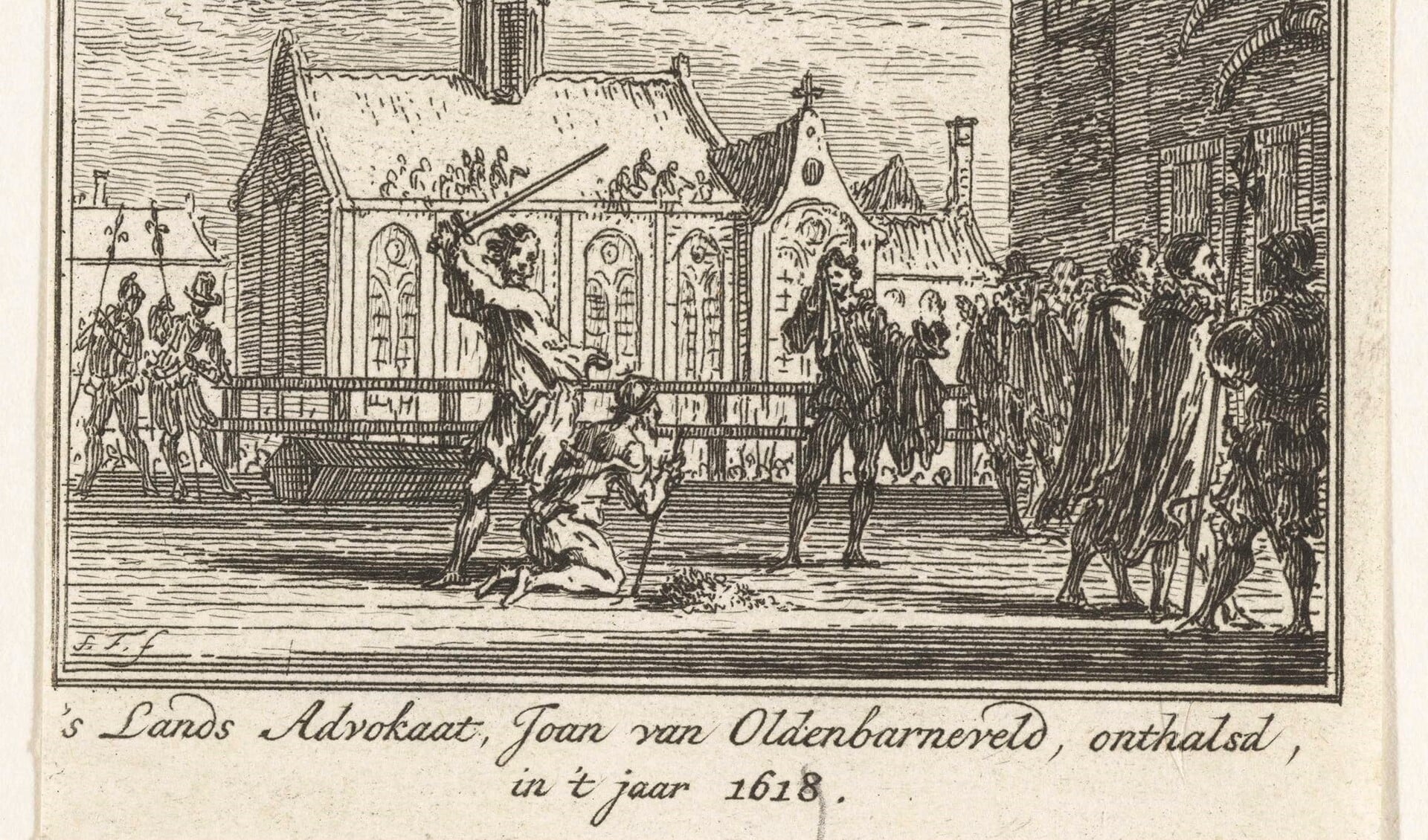 Op 13 mei 1619 wordt Johan van Oldenbarnevelt op het Binnenhof in Den Haag onthoofd.