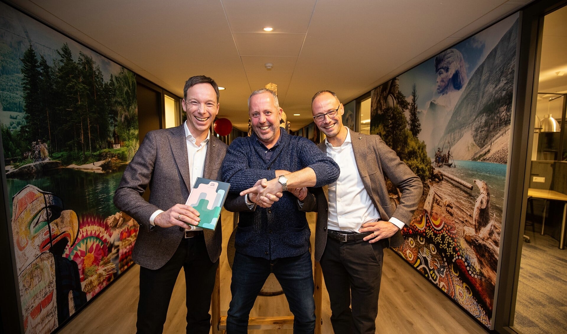 Robbert van Adrichem, Remco Claassen (managementgoeroe) en Stephan Persoon. (foto: Alexander Mul.)