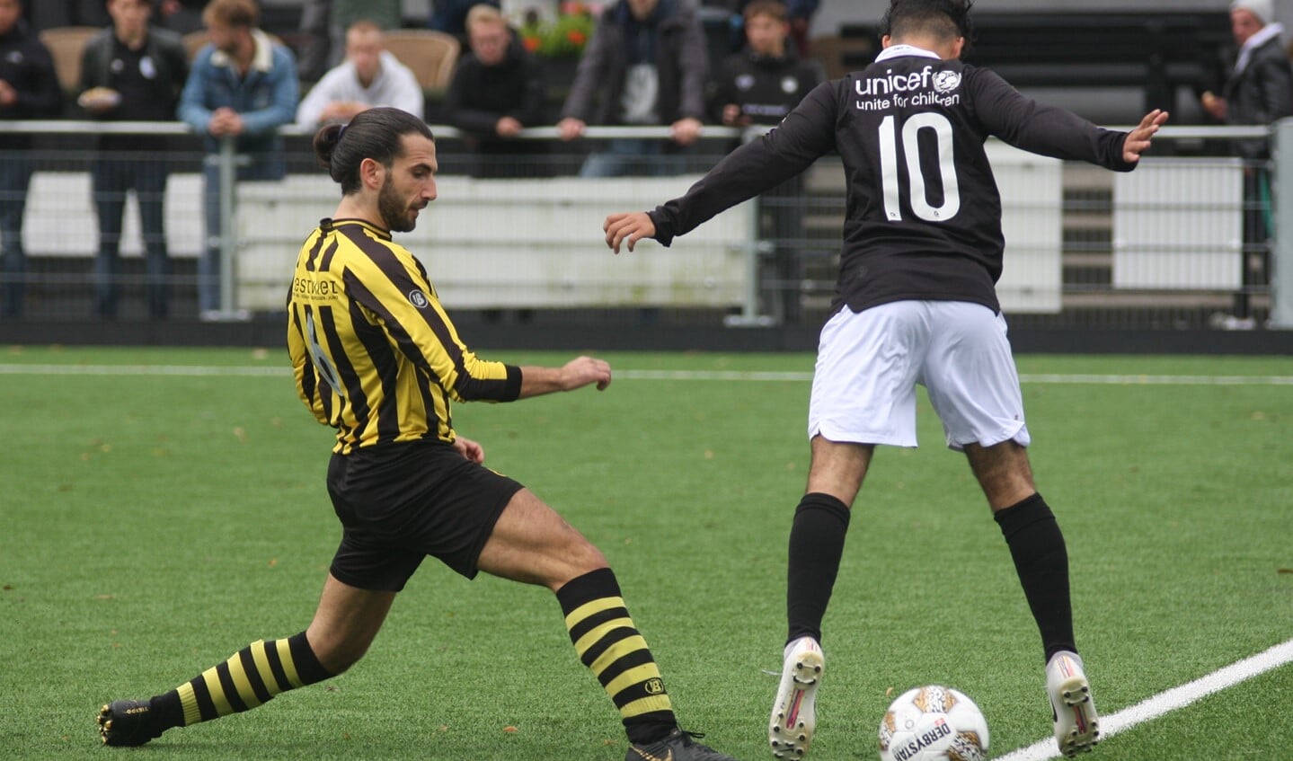 Yuri Bruno (Wilhelmus) scoorde het enige doelpunt in de gestaakte wedstrijd tegen ASC (archieffoto: AW).