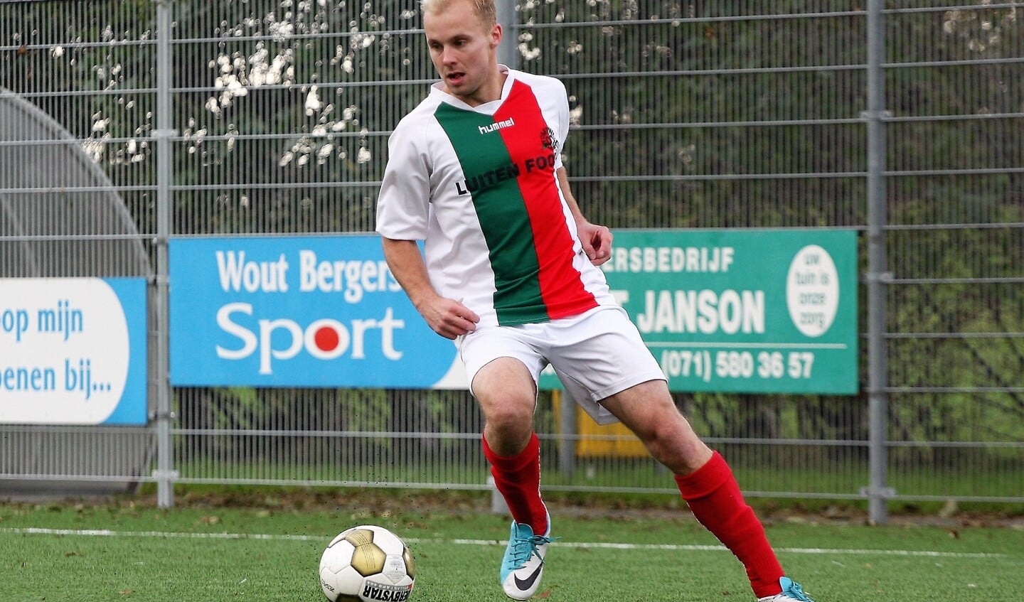 Nick Ammerlaan (Stompwijk'92) scoorde 2x tegen HWD (archieffoto: AW).