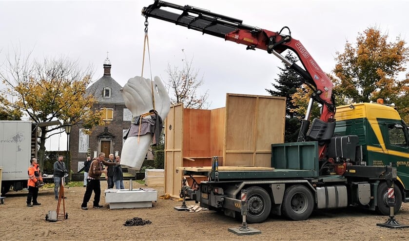 Het ontmantelen van de tentoonstelling op Huygens' Hofwijck (foto: pr).