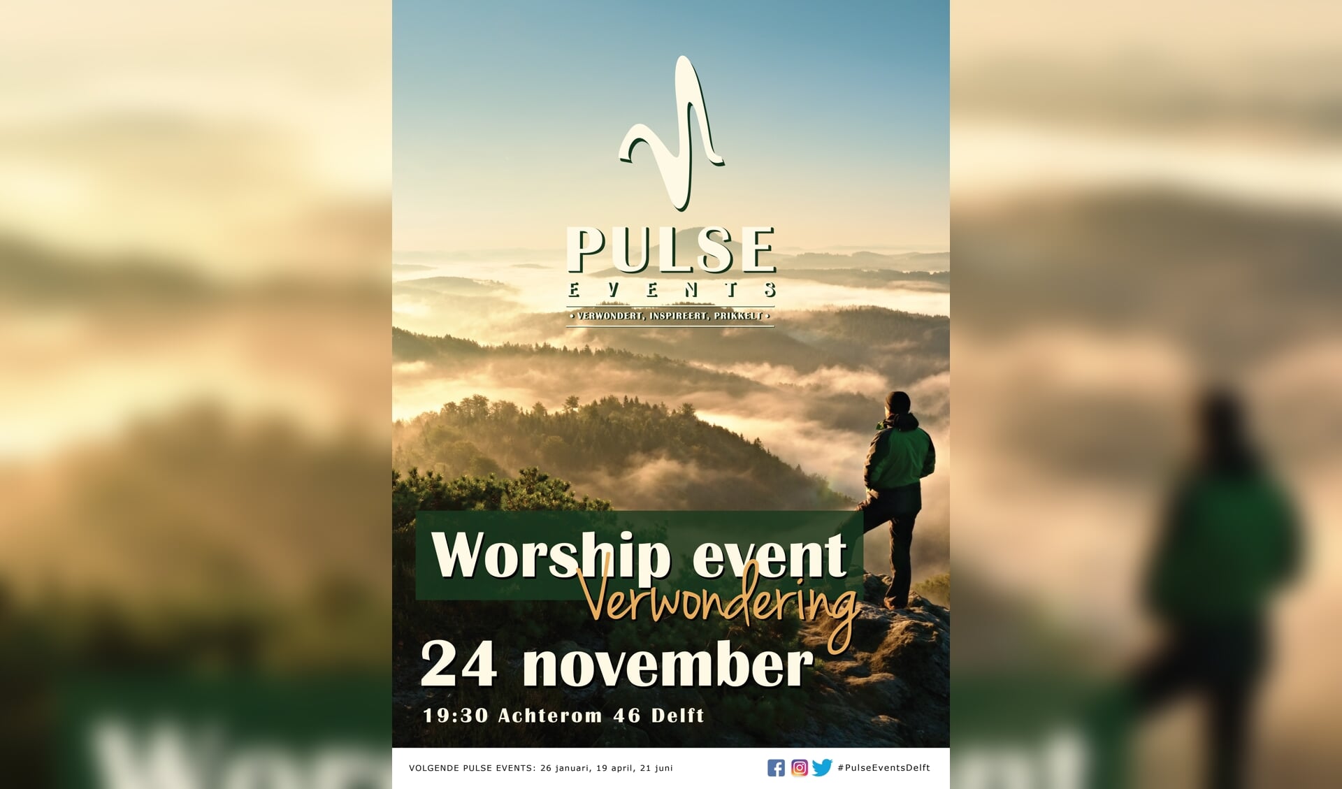 Aankondiging worship event