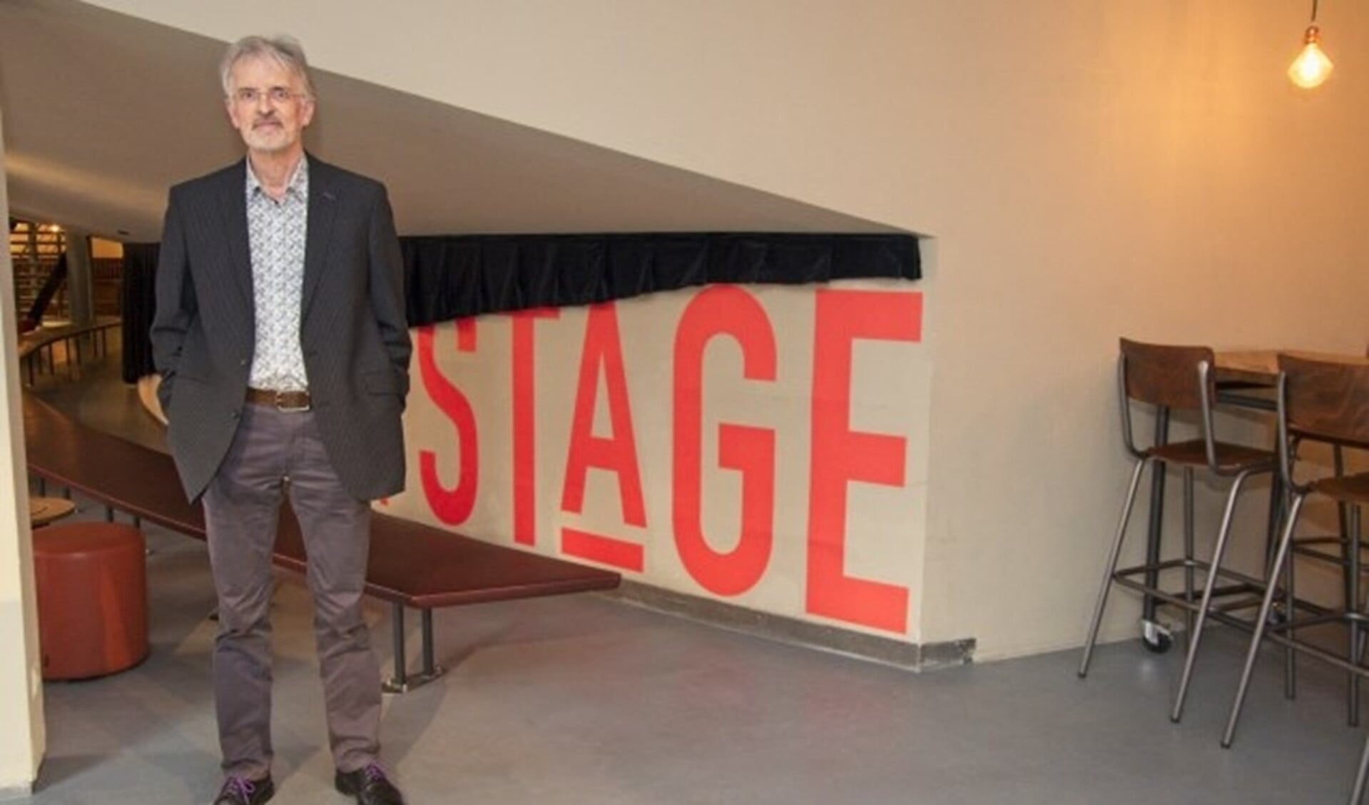 Michel Havenith in het Stadstheater waar hij in januari met het Ebony Ensemble optreedt. Foto: Gerard van Warmerdam