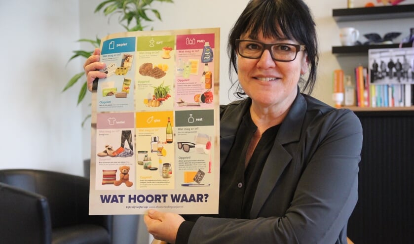 Hanneke van de Gevel heeft de afvaldumpingen onder controle gekregen. Nu nog terug naar maximaal 100 kilo restafval per persoon.