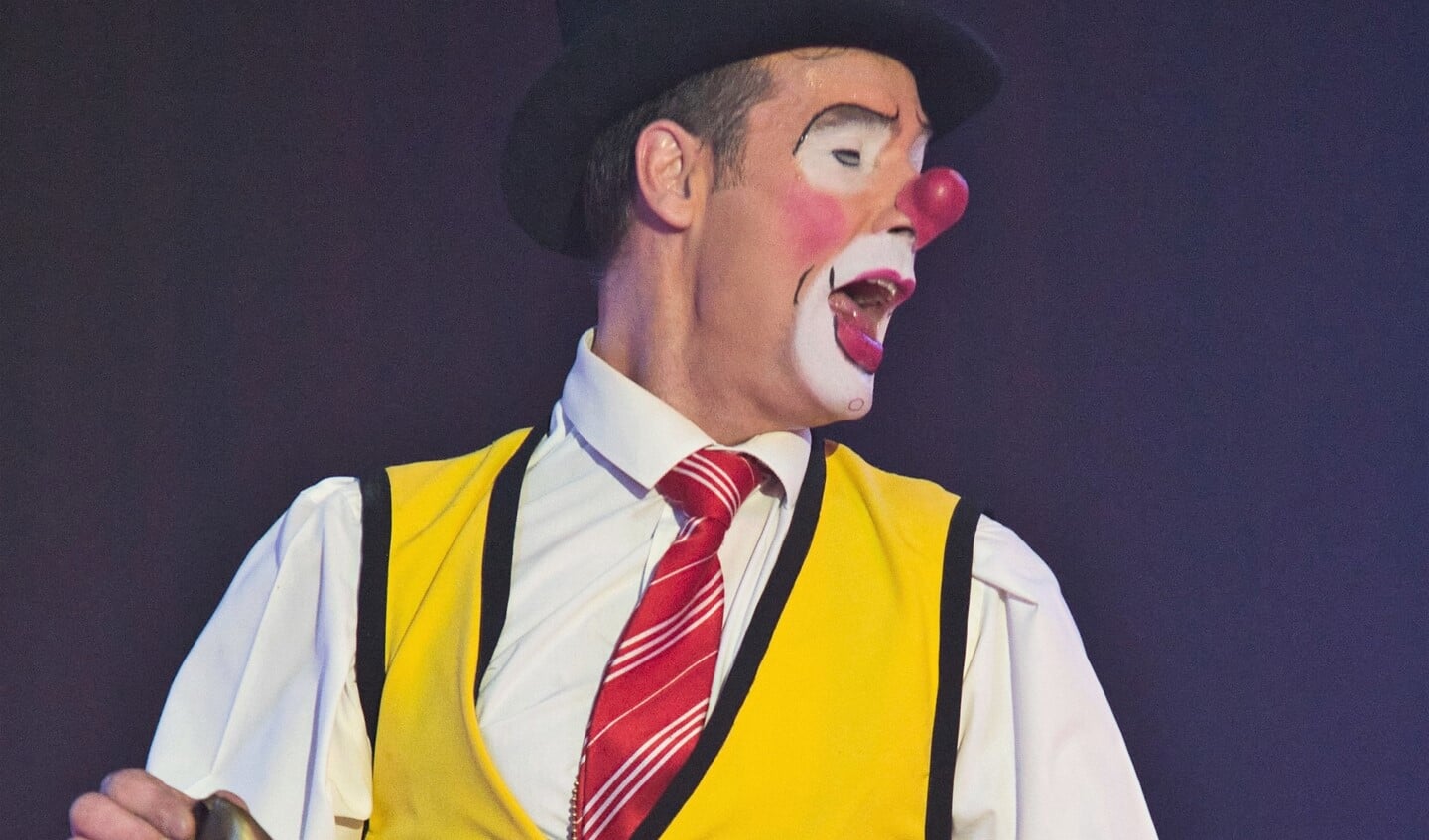 Clown Marco Mariani (foto's: Persdienst Circus Maximum).