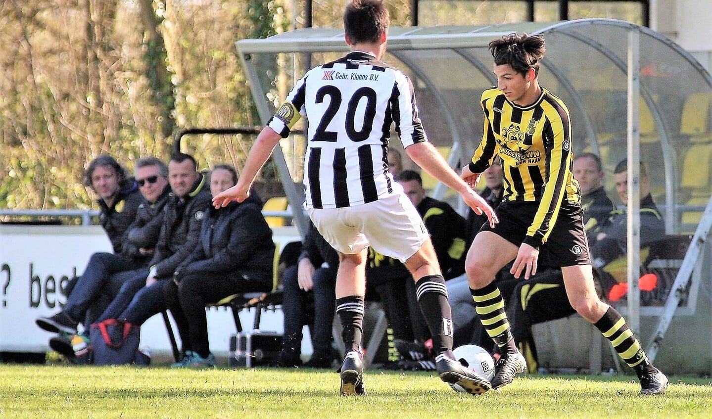 Jacky Adam (Wilhelmus) was met 3 doelpunten de beste man van het veld zondag (foto: AW).