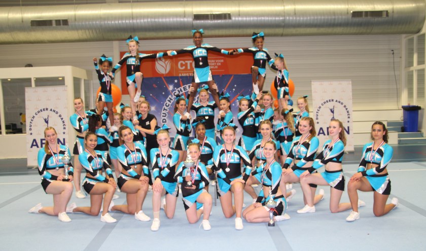 De United Cheers uit Zoetermeer zijn Nederlands Kampioen Cheerleading. Foto: pr