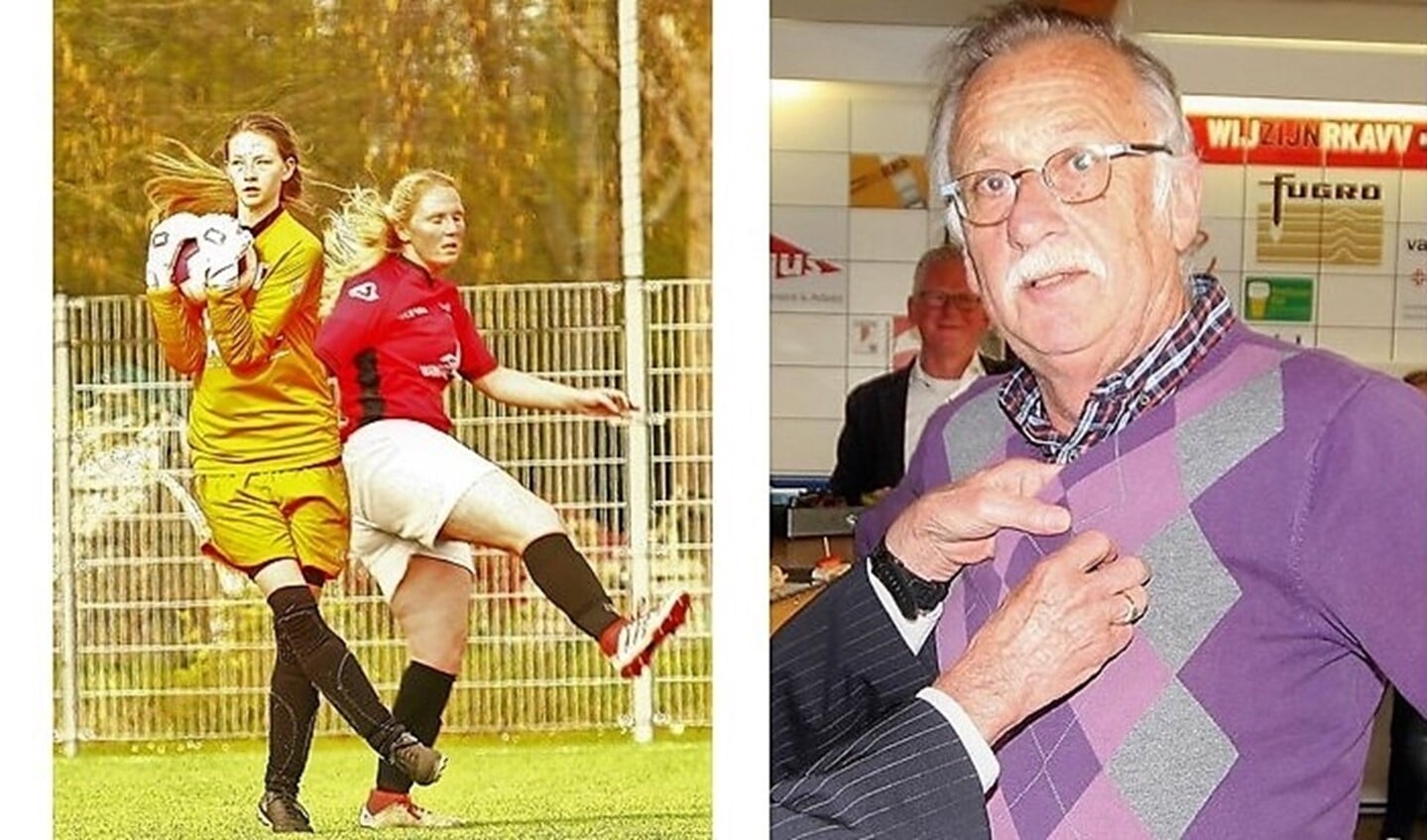 Dominique v.d. Meulen (RKAVV Vrouwen) debuteerde & Hans Slootmaker kreeg KNVB Gouden Speld (foto's: AW).