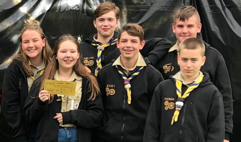 De Kantjil Scouts (van Ashanti uit Zoetermeer) wisten zich als derde te plaatsen. Foto: pr