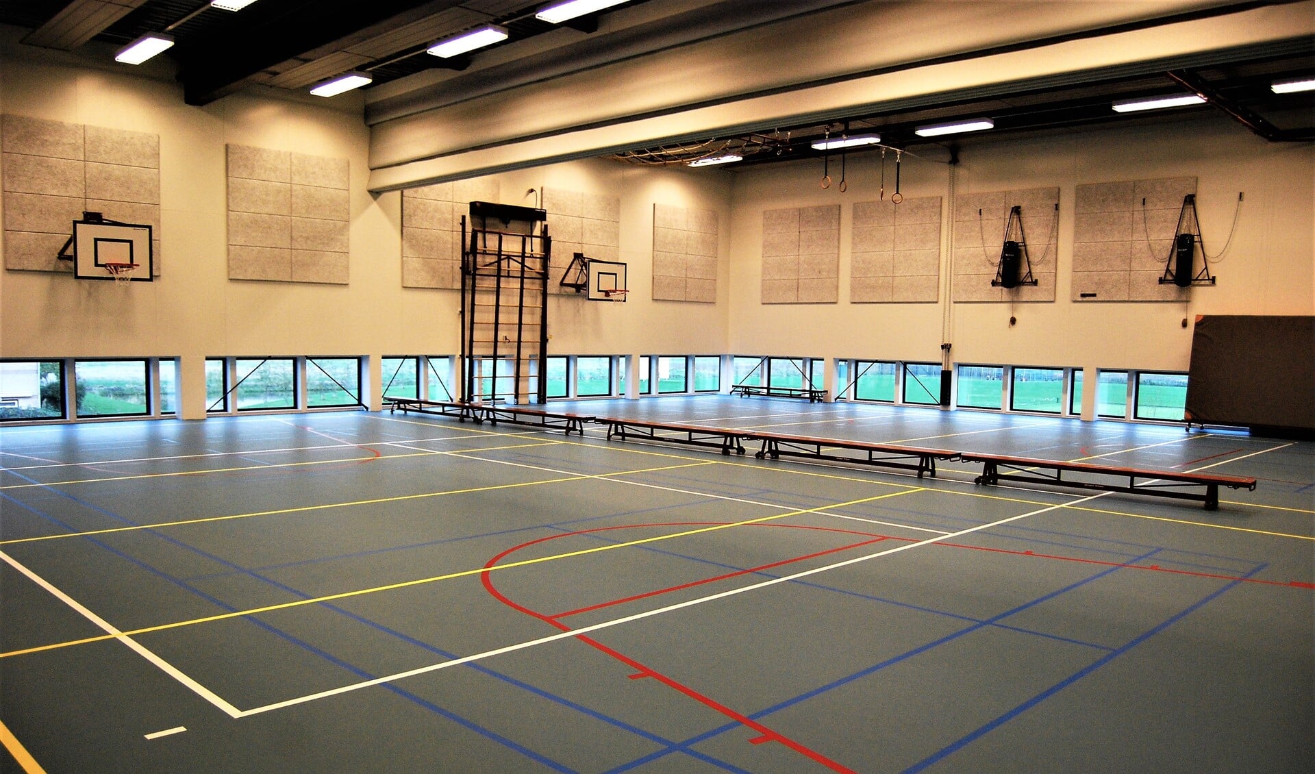Tejima heeft een grote sportzaal in het Wellantcollege (foto: pr).