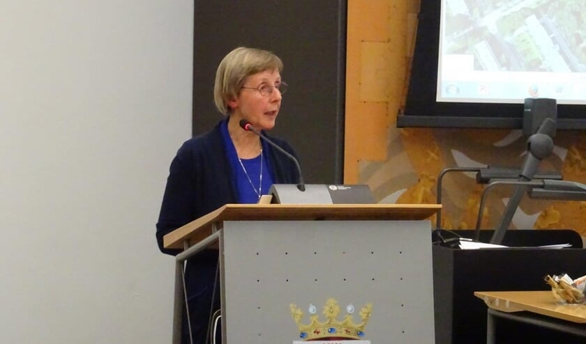 Marion Valkenburgh sprak in tijdens de raadsvergadering op dinsdag 7 mei (Foto: PR)