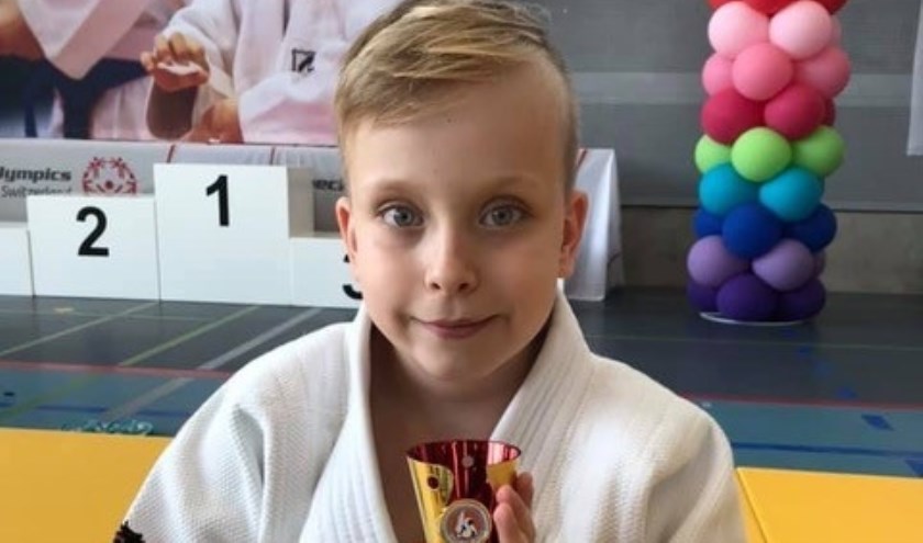 Bob Lausberg behaalde zilver op een special needs judotoernooi in Zwitserland. Foto: pr