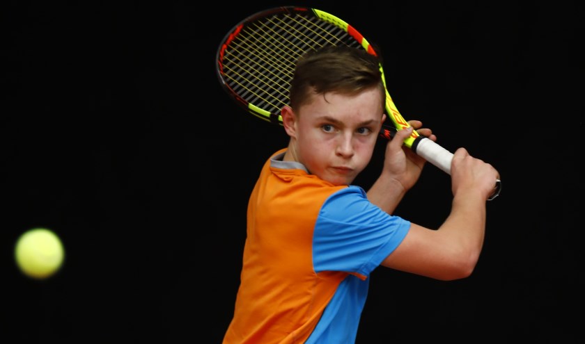 Zoetermeers tennistalent Kyvan Rietkerk is geselecteerd voor de Zomercup. Foto: pr